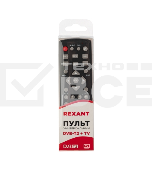 Универсальный пульт дистанционного управления Rexant для DVB-T2+TV