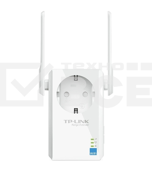 Сетевой адаптер TP-Link SOHO TL-WA860RE 300Mbps Wireless N Wall Plugged Range Extender with AC Passthrough, QCA(Atheros), 2T2R, 2.4GHz, 802.11b/g/n, 1 10/100Mbps LAN port, Range Extender button, Range Extender mode, suppo поставляется без кабеля RJ-45