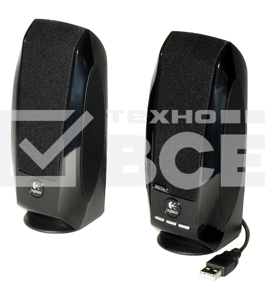 Акустическая система Logitech S150 980-000029 Колонки2.0, 2x0,6W, 90 Гц - 20 кГц, OEM