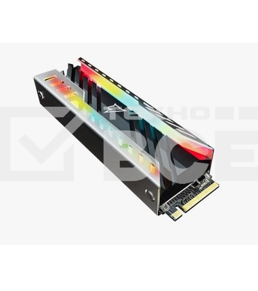 Накопитель SSD Netac NV3000 RGB, 2TB, PCIe 3.0 x4, M.2 2280, NVMe, R/W 3500/2100, с радиатором