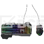 Комплект клавиатура + мышь Оклик GMNG 700GMK клав:черный мышь:черный USB Multimedia LED, фото31