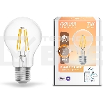 Лампа светодиодная филаментная Gauss Smart Home DIM E27 A60 7 Вт 1/10/40, фото 1