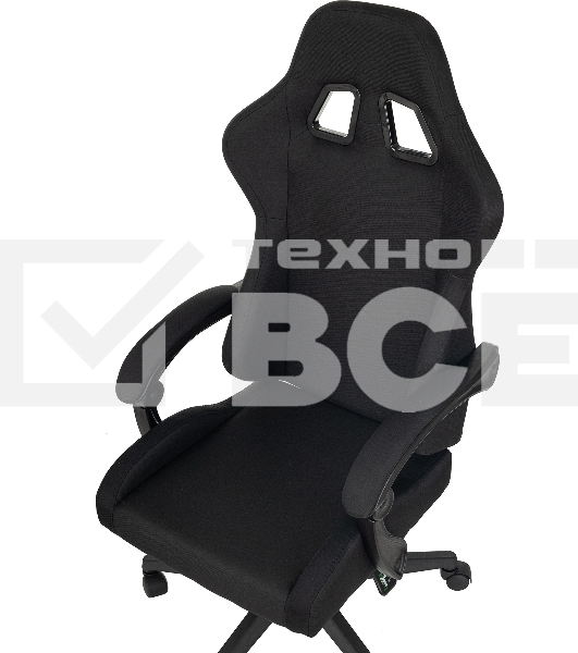 Кресло игровое Zombie Predator Neo Black черный, крестов. пластик