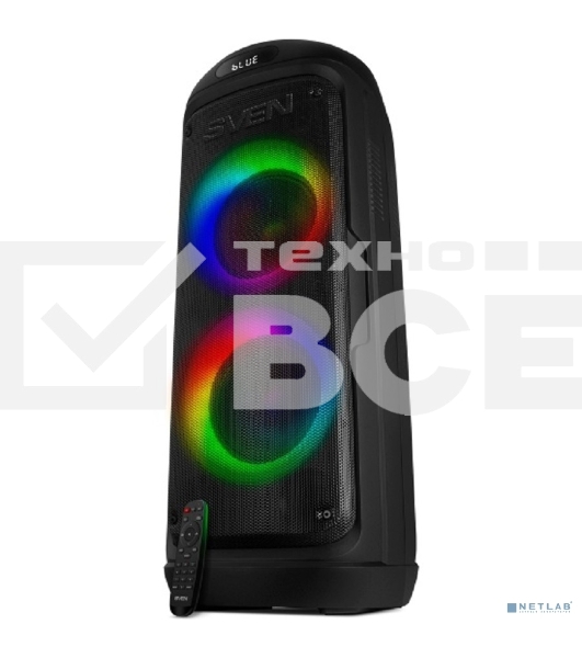 Мобильные колонки Sven PS-770 2.0 черный 2x50W  Bluetooth