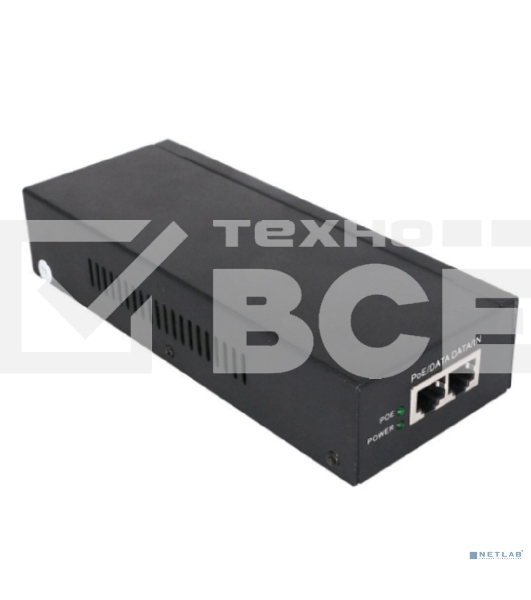 Инжектор PoE Digma DNP90W52GWXM 100/1000/2500/10GbASE-T 90Вт 100-240В(АС)
