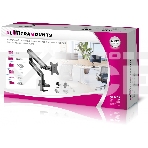 Кронштейн для мониторов Ultramounts UM709 черный 17'-32' макс.8кг крепление к столешнице поворот и наклон, фото15