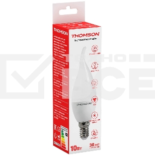 Лампа светодиодная Hiper THOMSON LED TAIL CANDLE 10W 830Lm E14 4000K TH-B2030
