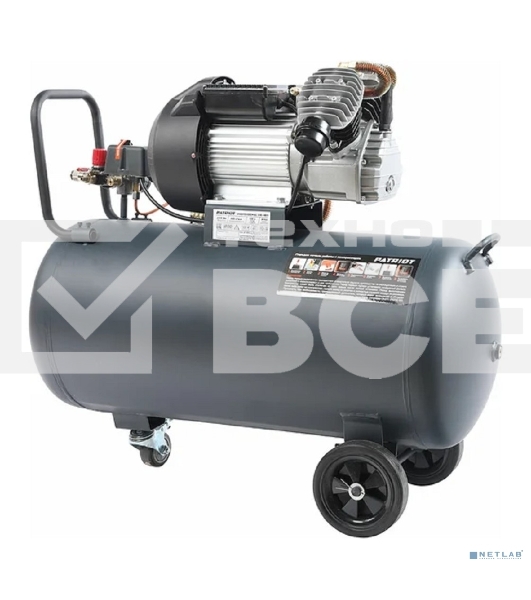 Компрессор Patriot поршневой масляный Professional 100-400, 400 л/мин, 8 бар, 2200 Вт, 100 л, быстросъемный 1/4