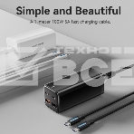 Сетевое зарядное устройство Vention на 4 порта GaN 100W USB (C+C+A+A) черный, шт., фото10