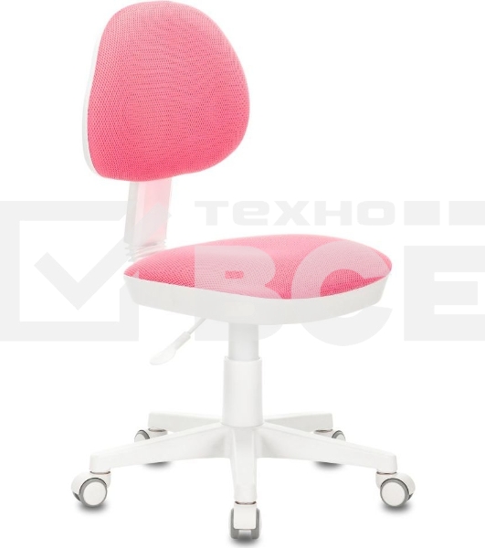 Кресло детское Бюрократ KD-3, на колесиках, ткань, розовый