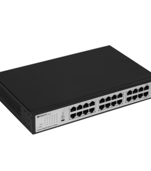 Коммутатор неуправляемый ORIGO, 24x1000Base-T, комплект для установки в 19' стойку