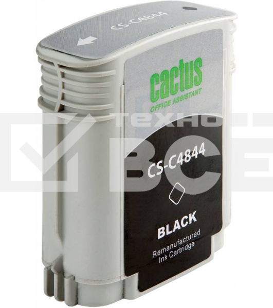 Картридж струйный Cactus CS-C4844 черный (72 мл) для №10 HP 2000/2500/1000/1100/1200