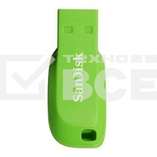 Флеш диск 16GB SanDisk CZ50 Cruzer Blade, USB 2.0, Green