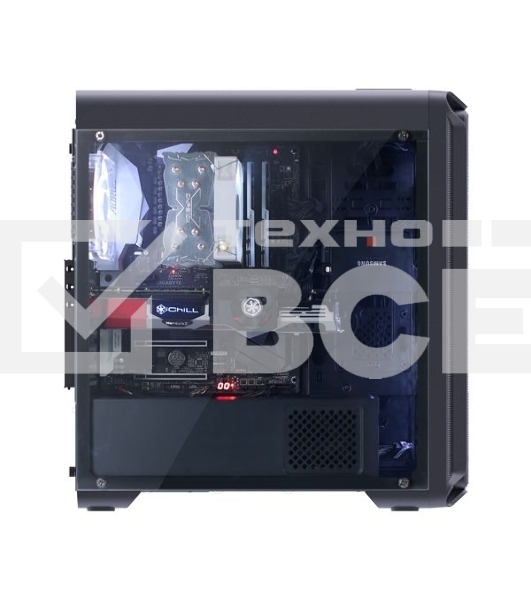 Компьютерный корпус Zalman i3 edge черный без БП ATX 3x120mm 2xUSB2.0 1xUSB3.0 audio bott PSU