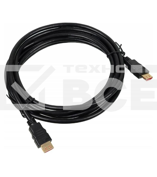 Кабель аудио-видео Buro HDMI (m)/HDMI (m) 3м. Позолоченные контакты черный (BHP HDMI V1.4 3M LOCK)