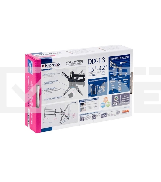 Кронштейн для LED/LCD телевизоров Kromax DIX-13 черный