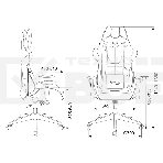 Кресло игровое Бюрократ VIKING 5 AERO YELLOW черный/желтый искусственная кожа, фото13