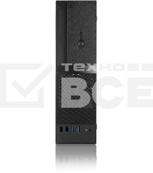 Компьютерный корпус с блоком питания 300Вт. Foxline FL-1001 mATX case, black, w/PSU TFX 300W, w/2xUSB2.0+2xUSB3.0, w/1xcombo audio, w/pwr cord, w/ 8cm FAN