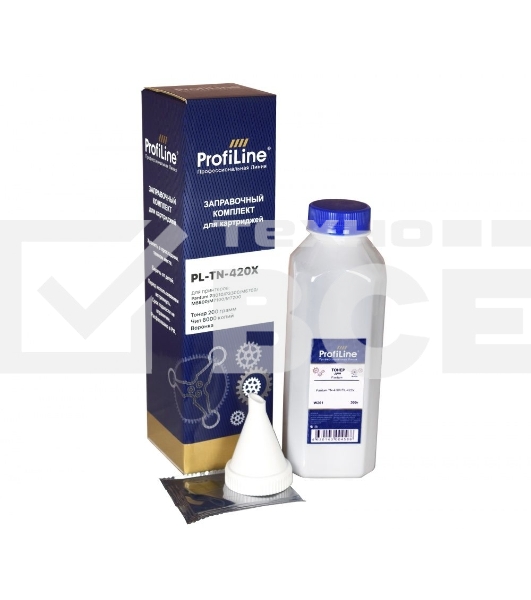 Заправочный комплект PL-TN-420X для принтеров Pantum P3010/P3300/M6700/M6800/M7100/M7200  (тонер 200гр + чип) ProfiLine
