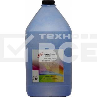 Тонер Static Control TRMPTCOL-1KG-C голубой флакон 1000гр. для принтера HP CLJCP1515/Canon MF8330