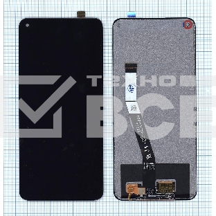 Дисплей для Xiaomi Redmi Note 9, Redmi 10X (MOD IC Cable) черный