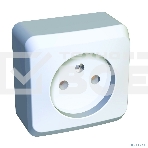 Розетка без заземления без шторок Systeme electric PA16-001B ЭТЮД О/У 16А 250B, БЕЛЫЙ, Россия, фото2