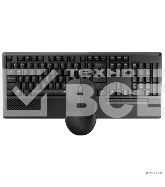 Клавиатура + мышь Rapoo X1960 клав:черный мышь:черный USB