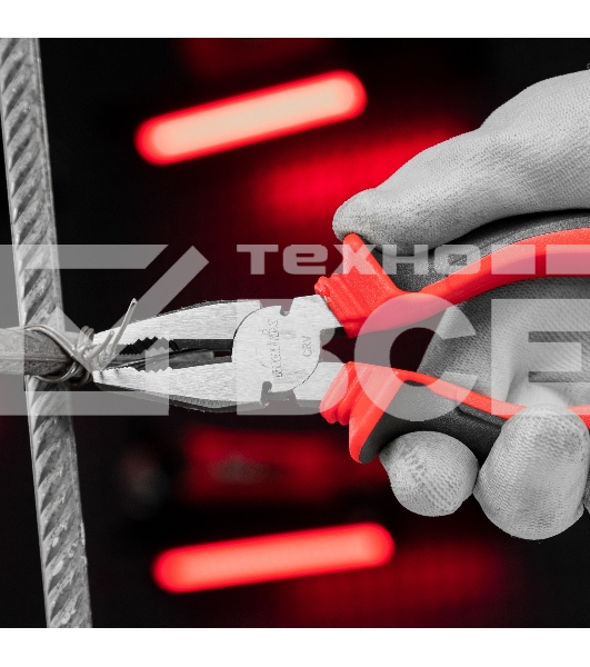 Плоскогубцы комбинированные Matrix 17091 180 мм, хром-ванадий, двухкомпонентные рукоятки