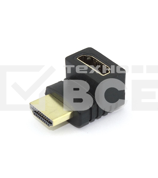 Удлинитель HDMI папа-мама угловой вверх