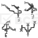 Кронштейн (держатель) ONKRON G280 для трех мониторов 13