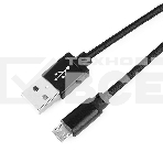 Кабель Gembird USB 2.0 Cablexpert CC-mUSB2bk1m, AM/microBM 5P, 1м, нейлоновая оплетка, алюминиевые разъемы, черный, пакет, фото6