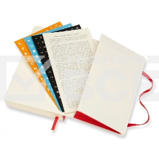 Ежедневник Moleskine CLASSIC DAILY POCKET SOFT 90x140мм 400стр. мягкая обложка красный