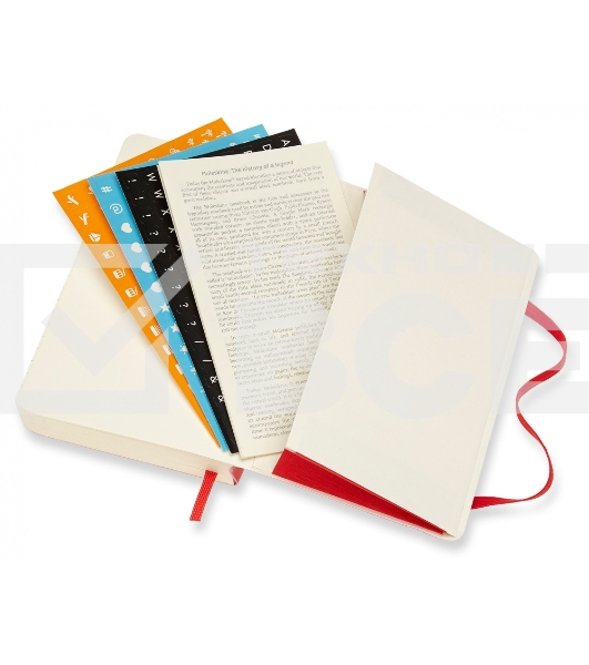 Ежедневник Moleskine CLASSIC DAILY POCKET SOFT 90x140мм 400стр. мягкая обложка красный