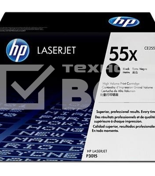 Картридж лазерный HP CE255X черный для LaserJet P3015/P3015d/P3015dn/P3015x 12500 стр.