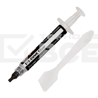 Термопаста ExeGate ETS-6WMK Silver, шприц с лопаткой, 2г