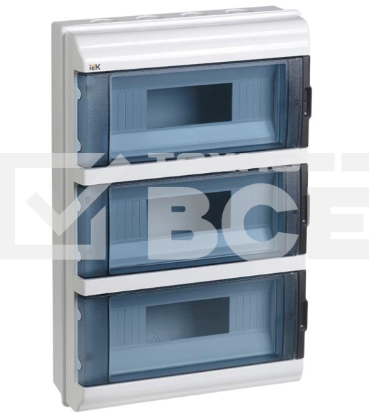 Щит распределительный IEK MKP72-N3-36-55 КМПн-36 IP55 для установки модульных устройств навесной 306мм 108мм 458мм 660B 36мод. пластик IP55 белый (упак.:1шт)