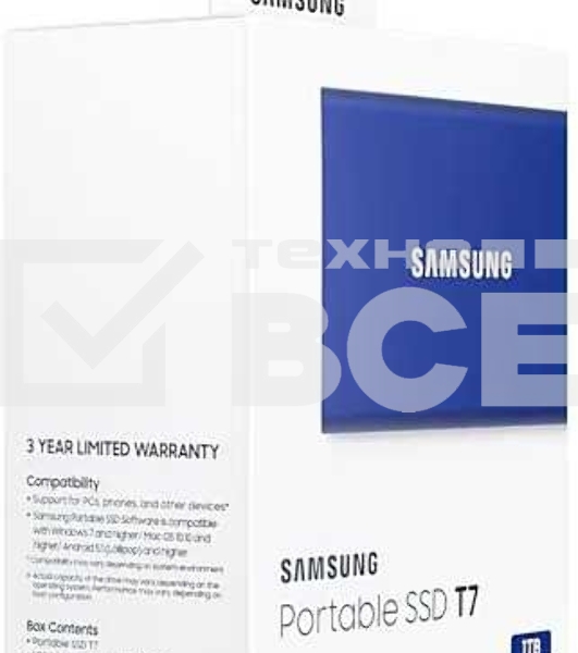 Накопитель SSD Samsung 1Tb USB-C MU-PC1T0H/WW T7 1.8