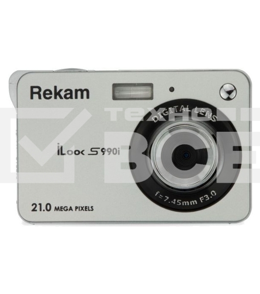 Фотоаппарат Rekam iLook S990i серебристый 21Mpix 2.7
