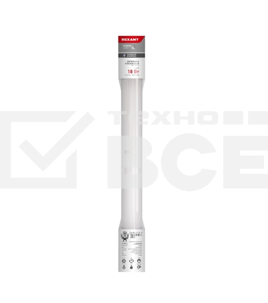 Светильник Rexant пылевлагозащищенный с монтажным коробом ССП3-20 18Вт 200В-240В IP65 1710Лм 6500K холодный свет