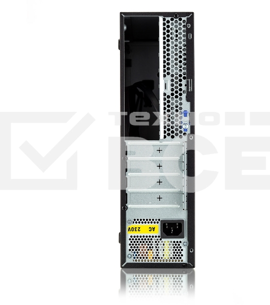 Компьютерный корпус с блоком питания 300Вт. Foxline FL-1001 mATX case, black, w/PSU TFX 300W, w/2xUSB2.0+2xUSB3.0, w/1xcombo audio, w/pwr cord, w/ 8cm FAN