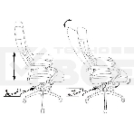 Кресло руководителя Бюрократ CH-608Fabric темно-синий Velvet 29 крестовина пластик, фото8