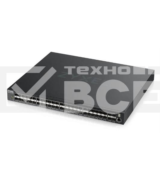 Коммутатор ZYXELXGS4600-52F AC L3 Managed Switch, 48 port Gig SFP, 4 dual pers. and 4x 10G SFP+, stackable, dual PSU AC