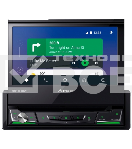 Автомагнитола CD DVD Pioneer AVH-Z7250BT 2DIN 4x50Вт