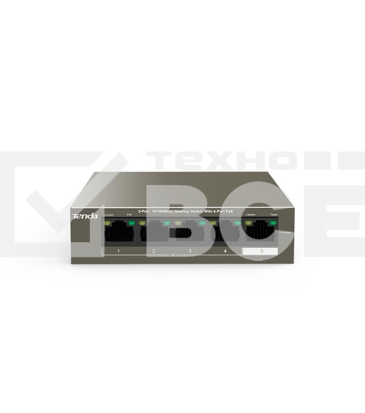 Коммутатор Tenda TEF1105P-4-38W 5PORT 10/100M