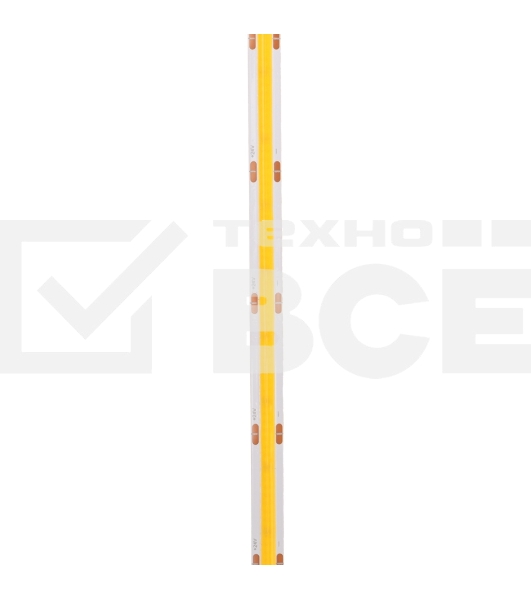 Лента светодиодная 24В, COB 14Вт/м, 512 LED/м, 3000К, 8мм, 5м, IP20 Rexant