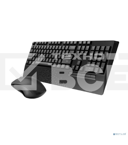 Клавиатура + мышь Rapoo X1960 клав:черный мышь:черный USB