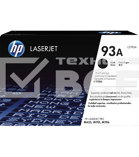 Картридж лазерный HP 93A CZ192A черный, для HP LJ Pro M435nw (12000стр.)