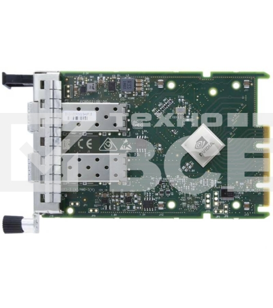 Сетевая карта ConnectX-6 Lx EN adapter card, 25GbE OCP3.0, With Host management , Dual-port SFP28, PCIe 4.0 x8, No Crypto, Thumbscrew (Pull Tab) Bracket