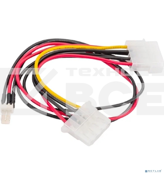 Кабель питания Cablexpert CC-PSU-5, для вентилятора 12V, molex -> molex + 2pin, 15 см
