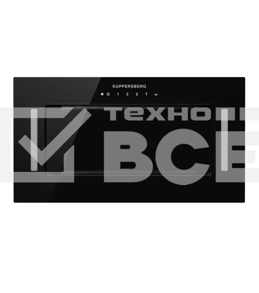 Вытяжка встраиваемая Kuppersberg Innova V 60 черный, 53 см, 1300 м³/ч, 46 дБ